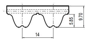 PU tandriem RPP14M