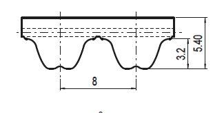 PU tandriem RPP8M