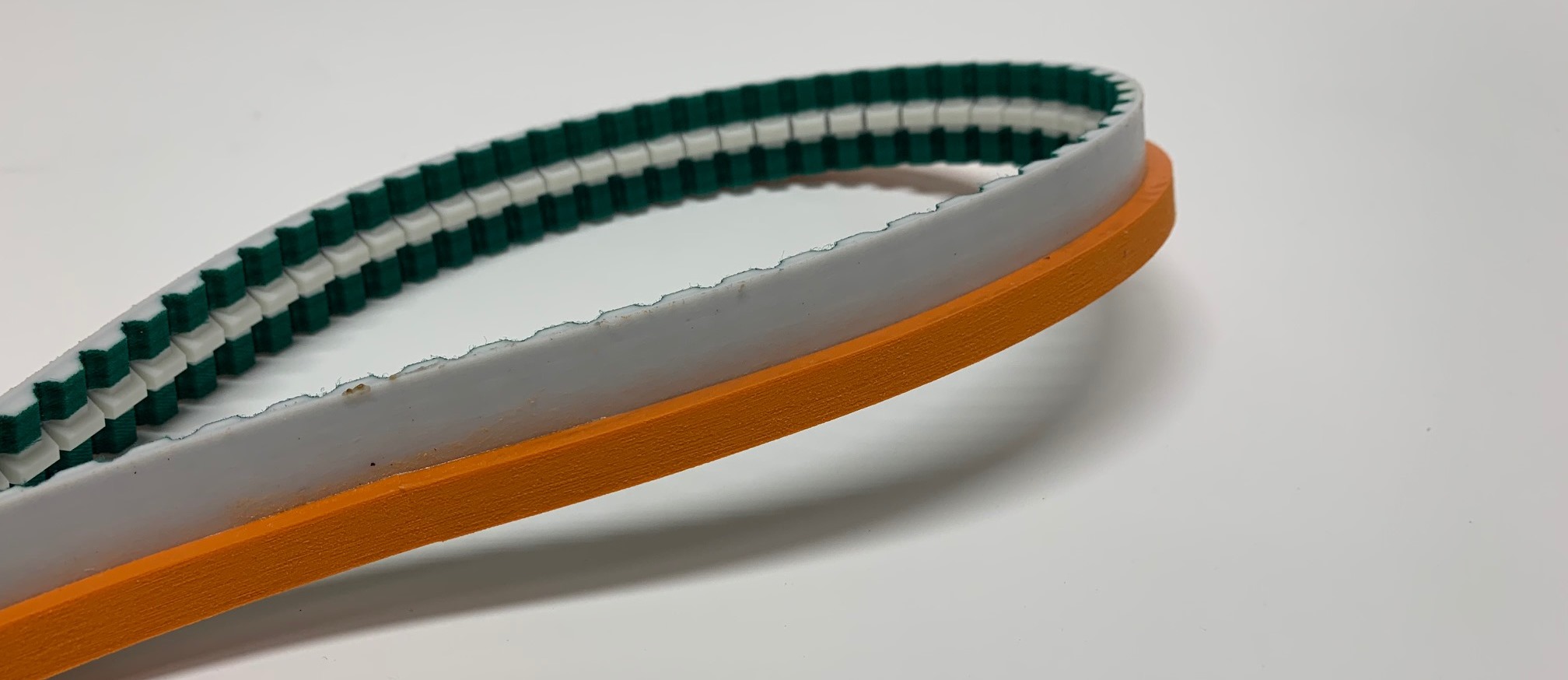 Timing belt with linatrile coating Timing belt with linatrile coating