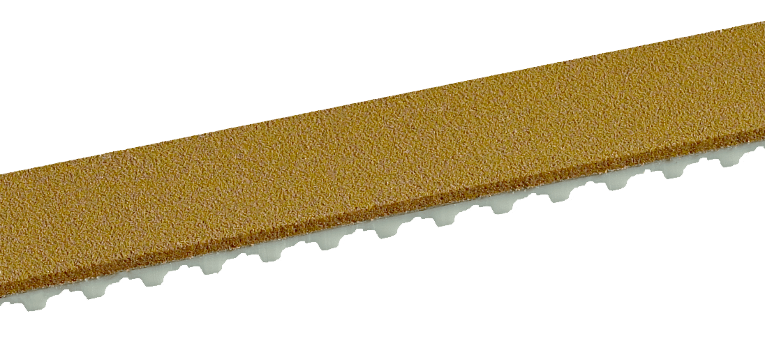 Timing belt with brown sylomer coating